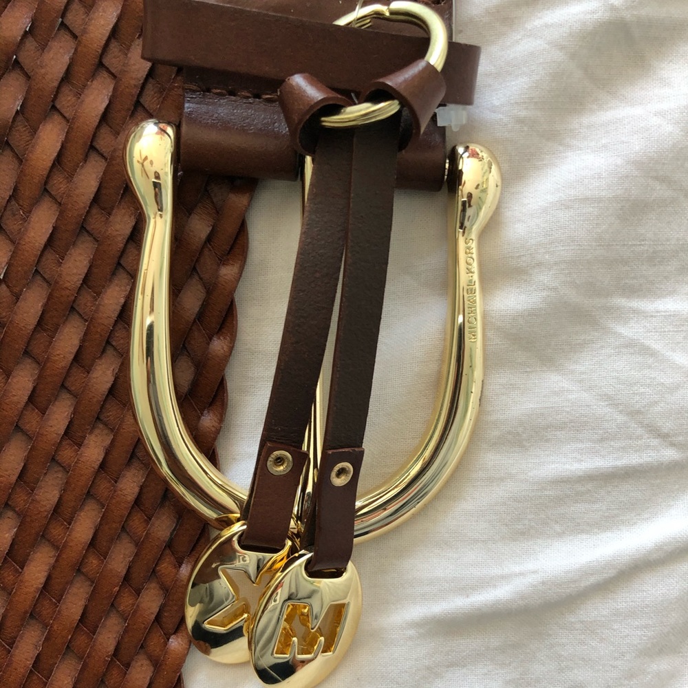 Michael Kors Brown Leather Belt